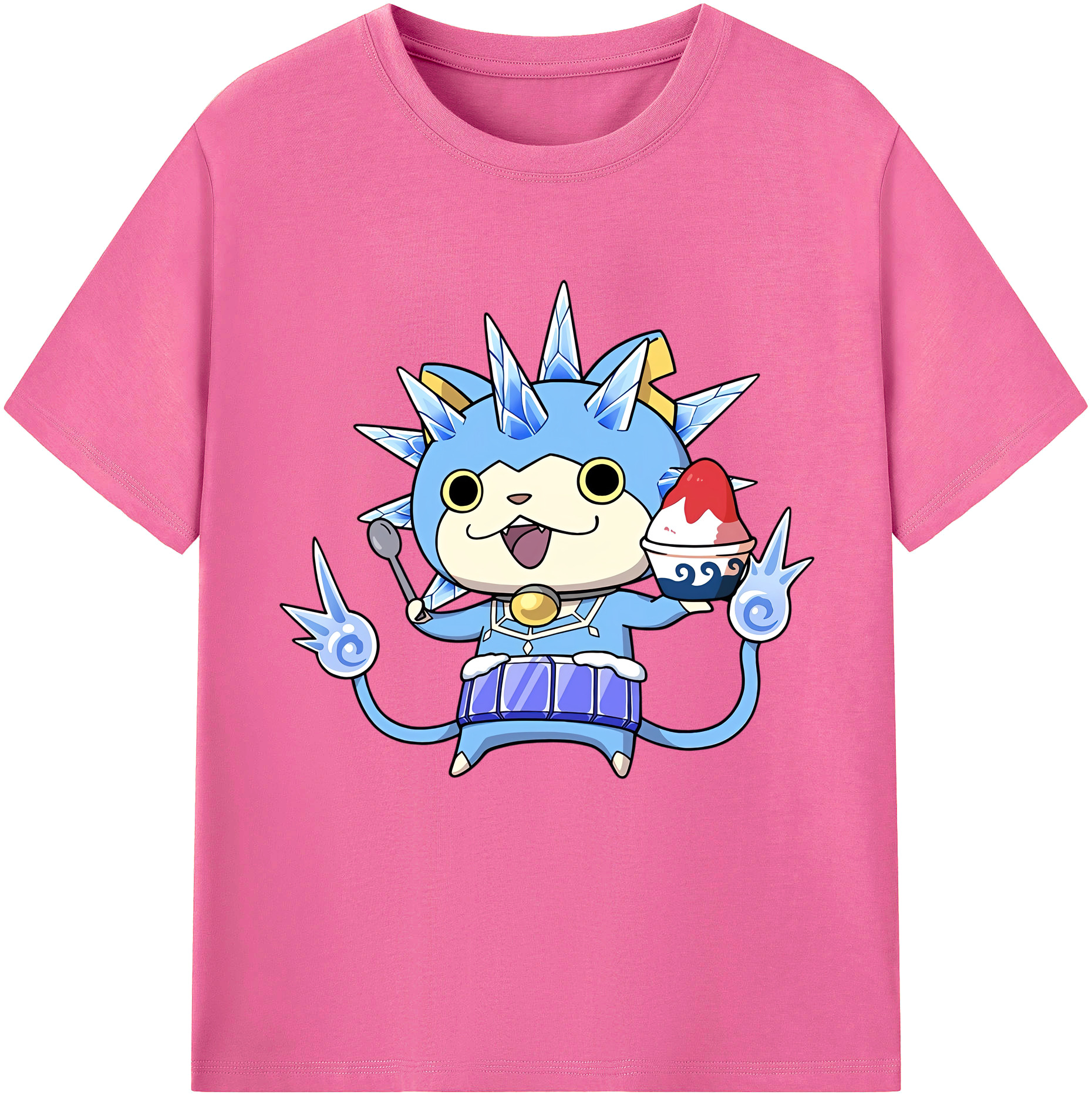 （画像用） 妖怪ウォッチ Yo-kai Watch レディースカジュアルプリントTシャツ（綿100％）